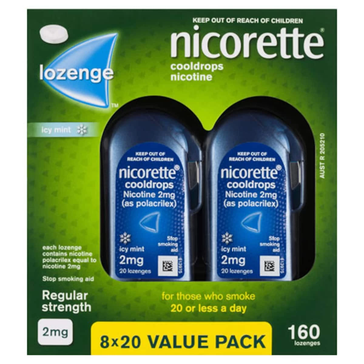 Nicorette Quit Smoking Cooldrops Icy Mint 2mg 160 Nicotine Lozenges 1 Nicorette Quit Smoking Cooldrops Icy Mint 2mg 160 Nicotine Lozenges