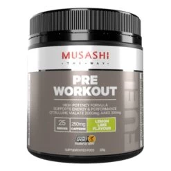 Musashi Pre Workout Lemon Lime Flavour 225g