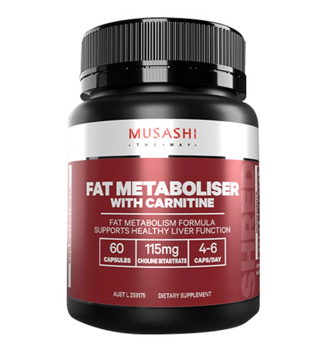 Musashi Fat Metaboliser With Carnitine 60 Capsules 1 Musashi Fat Metaboliser With Carnitine 60 Capsules