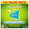 Nicorette Quit Smoking Nicotine Gum 4mg Icy Mint 150 Pieces Value Pack