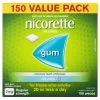 Nicorette Quit Smoking Nicotine Gum 2mg Icy Mint 150 Pieces Value Pack