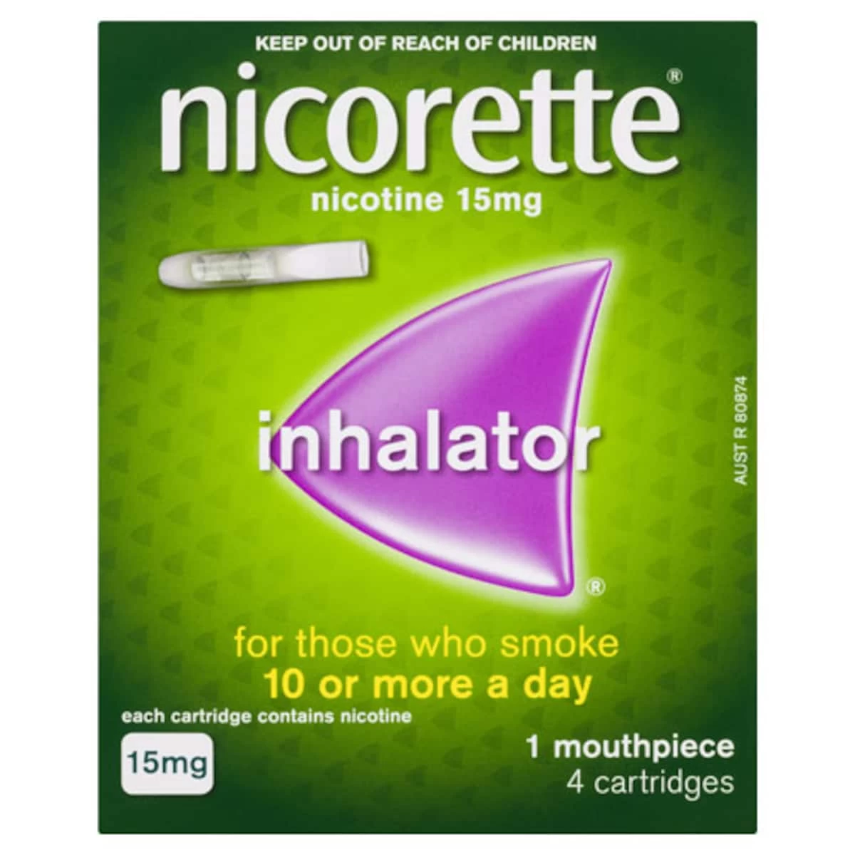 Nicorette Quit Smoking Inhalator 15mg 4 Pack 1 Nicorette Quit Smoking Inhalator 15mg 4 Pack