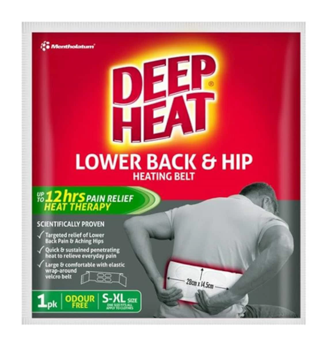 Deep Heat Lower Back & Hip Heat Therapy Belt XL 1 Pack 1 Deep Heat Lower Back & Hip Heat Therapy Belt XL 1 Pack