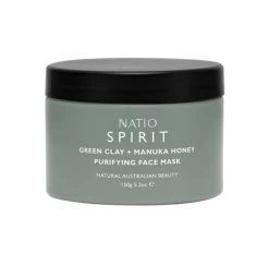 Natio Spirit Green Clay + Manuka Honey Purifying Face Mask 150g
