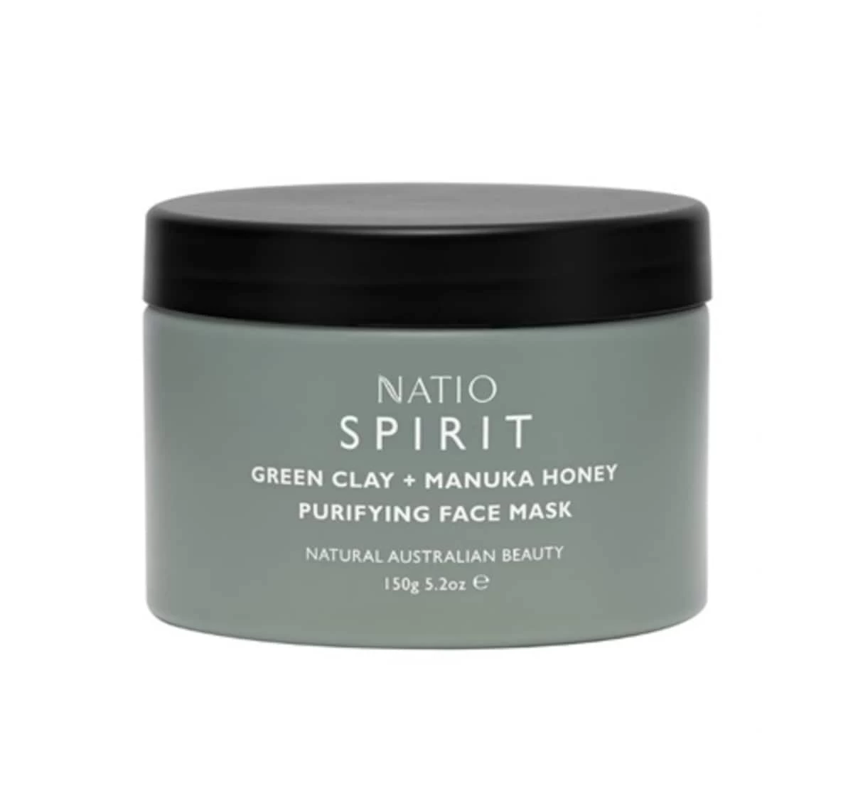 Natio Spirit Green Clay + Manuka Honey Purifying Face Mask 150g 1 Natio Spirit Green Clay + Manuka Honey Purifying Face Mask 150g