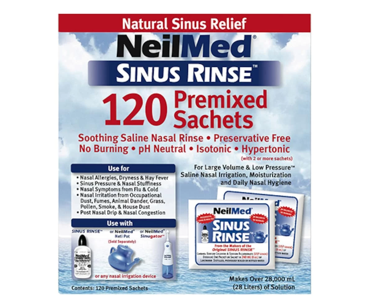 NeilMed Sinus Rinse 120 Premixed Sachets 1 NeilMed Sinus Rinse 120 Premixed Sachets