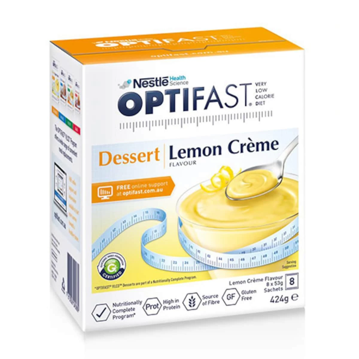 Optifast VLCD Dessert Lemon Creme 8 Serves 1 Optifast VLCD Dessert Lemon Creme 8 Serves