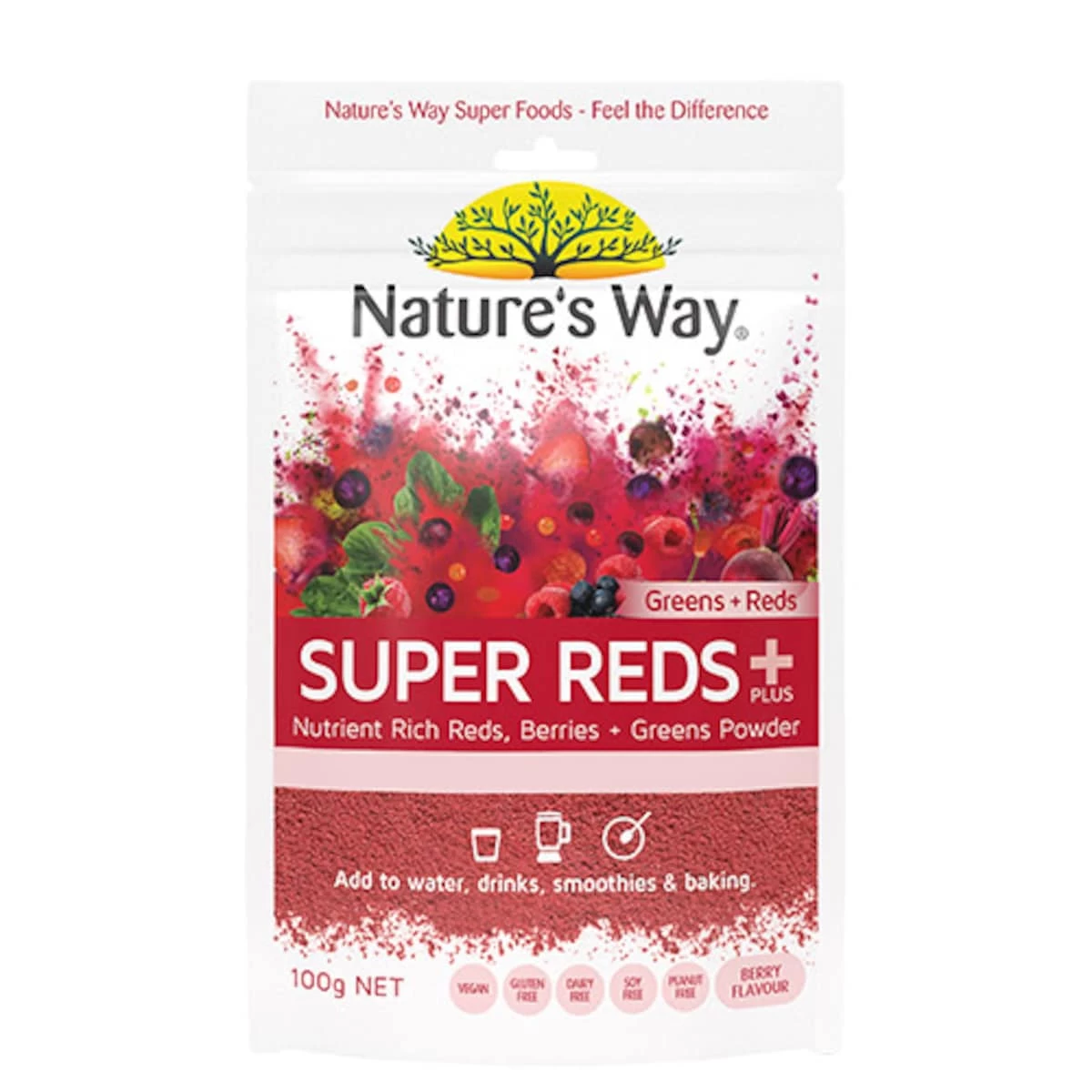 Natures Way Super Reds Plus Greens 100g 1 Natures Way Super Reds Plus Greens 100g