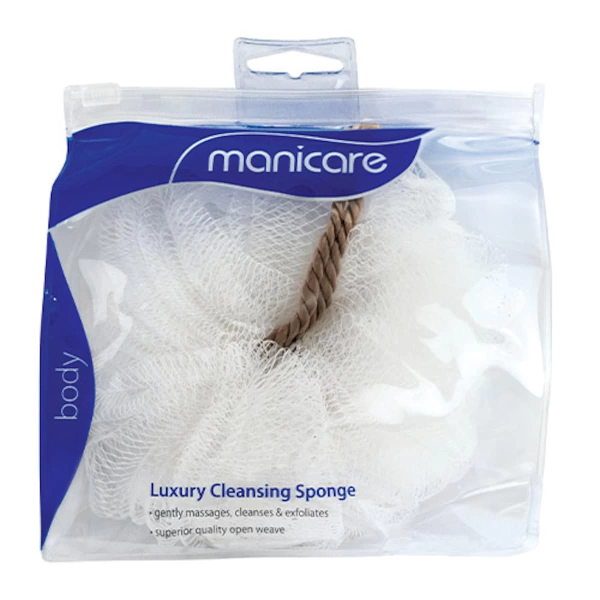 Manicare Luxury Cleansing Sponge White 1 Manicare Luxury Cleansing Sponge White