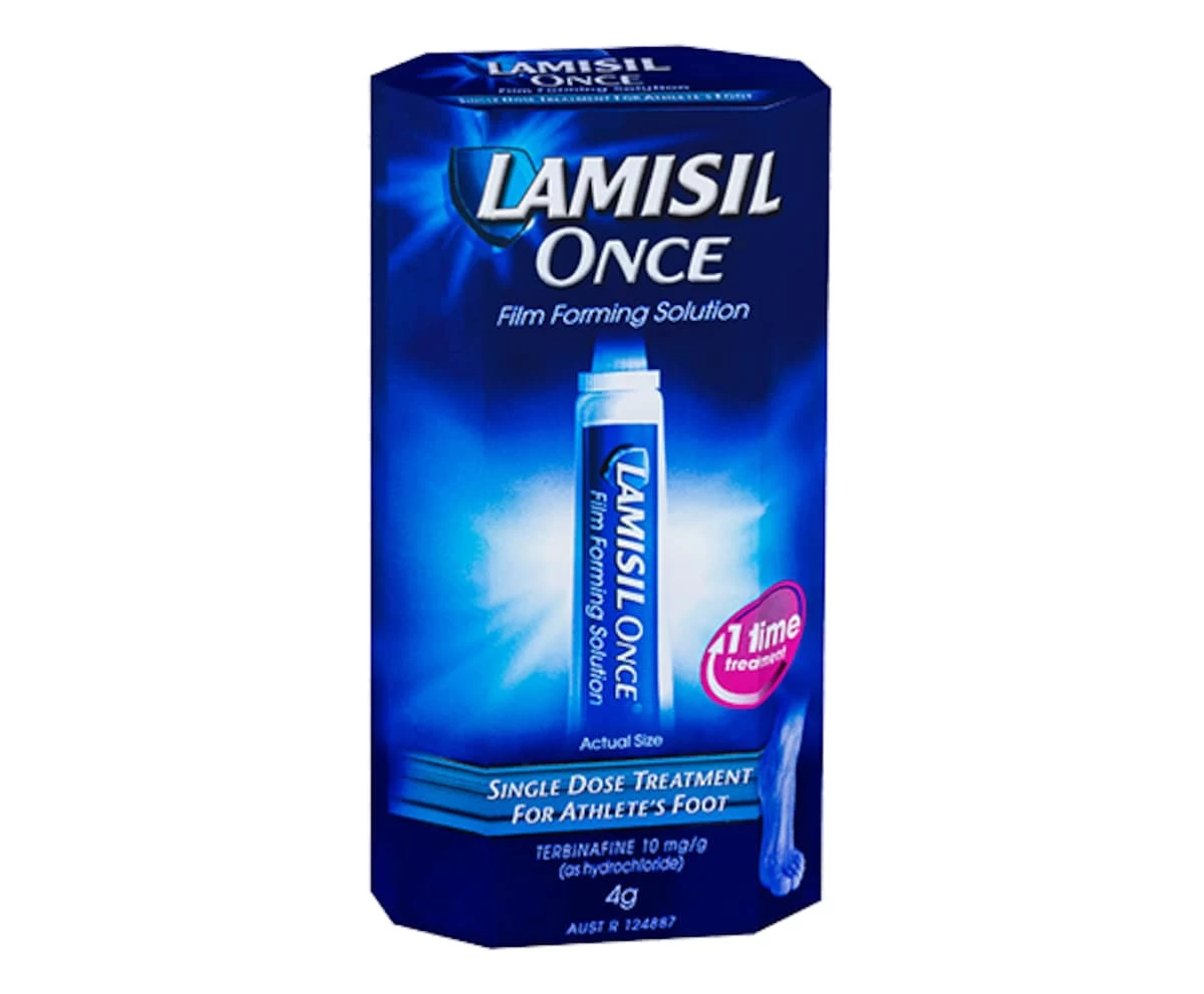Lamisil Once Film Forming Solution For Athletes Foot 4g 1 Lamisil Once Film Forming Solution For Athletes Foot 4g