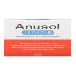 AnuSol Haemorrhoid Suppositories 12 Pack