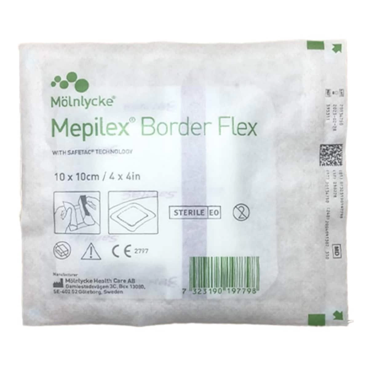Mepilex Border Flex Wound Dressing 595311 10cm X 10cm Single 1 Mepilex Border Flex Wound Dressing 595311 10cm X 10cm Single