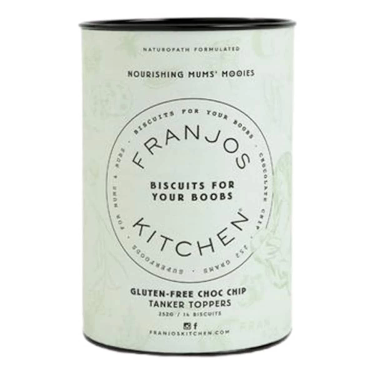 Franjos Kitchen Gluten Free Lactation Biscuits Choc Chip 250g 1 Franjos Kitchen Gluten Free Lactation Biscuits Choc Chip 250g