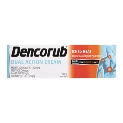 Health Care Store 12 Dencorub Dual Action Cream Muscle & Joint Pain Relief 100g