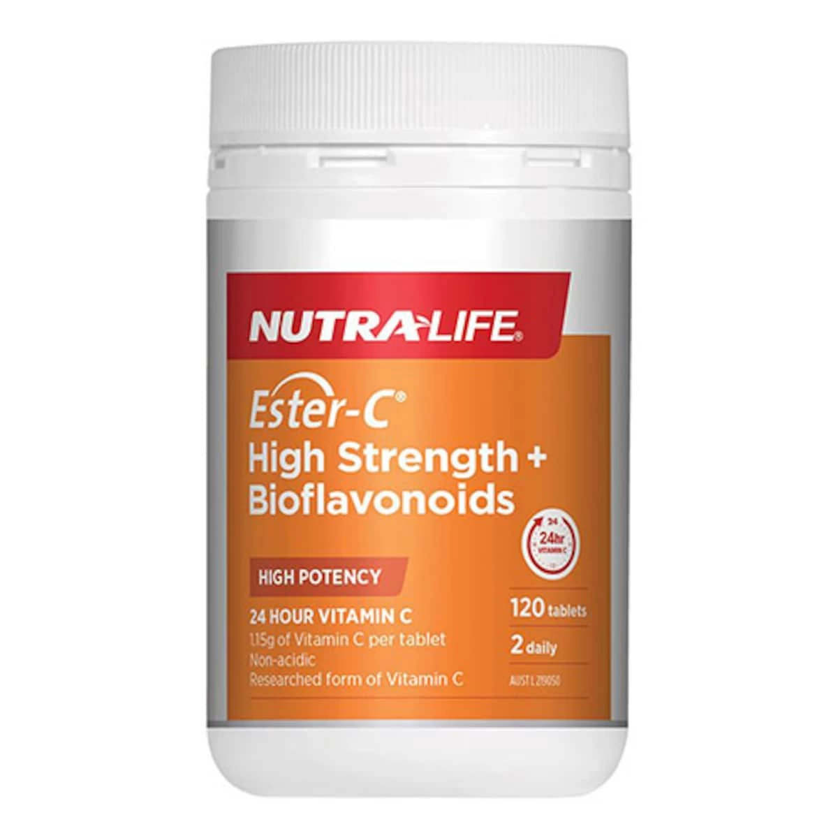 Nutra-Life Ester C High Strength + Bioflavonoids 120 Tablets 1 Nutra-Life Ester C High Strength + Bioflavonoids 120 Tablets