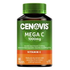 Cenovis Mega Vitamin C 1000mg Orange Flavour 60 Tablets