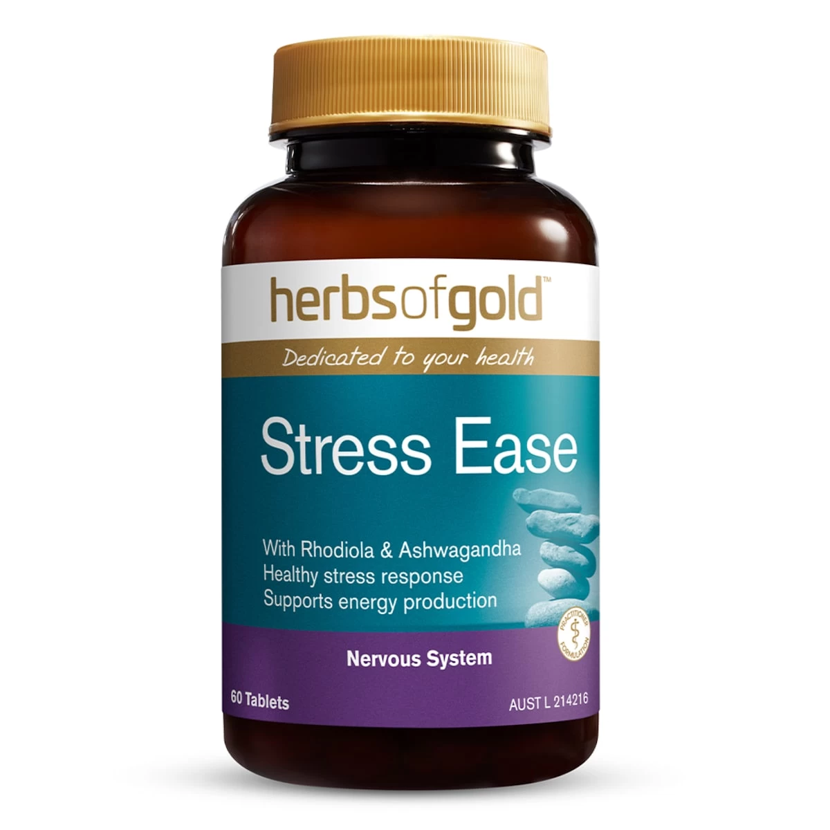 Herbs Of Gold Stress Ease Adrenal Support 60 Tablets 1 Herbs Of Gold Stress Ease Adrenal Support 60 Tablets