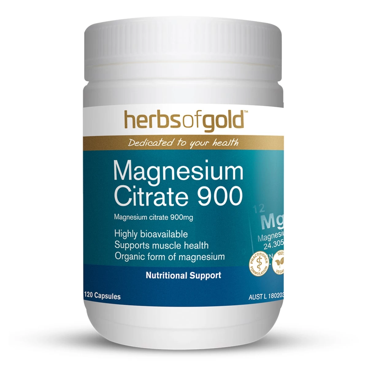 Herbs Of Gold Magnesium Citrate 900 120 Capsules 1 Herbs Of Gold Magnesium Citrate 900 120 Capsules