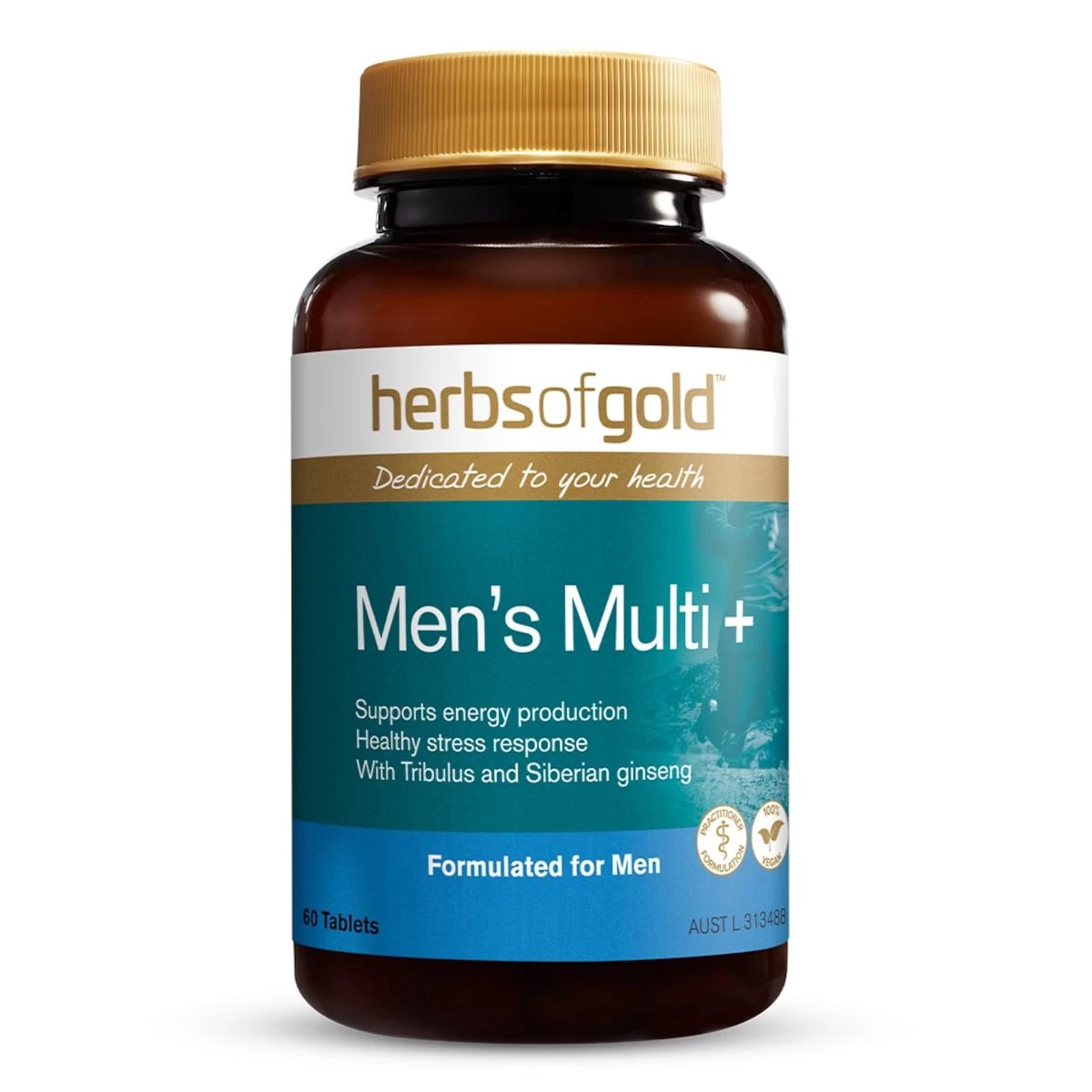 Herbs Of Gold Men's Multi + 60 Tablets 1 Herbs Of Gold Men's Multi + 60 Tablets