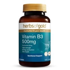 Herbs Of Gold Vitamin B3 500mg 60 Tablets