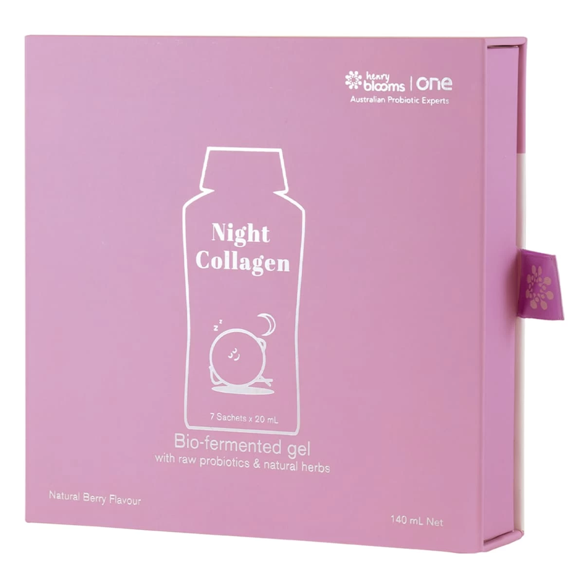 Henry Blooms Night Collagen Berry Flavour 20ml X 7 Sachets 2 Henry Blooms Night Collagen Berry Flavour 20ml X 7 Sachets - Image 2