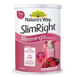 Natures Way Slimright Slimming Meal Replacement Shake Strawberry 500g