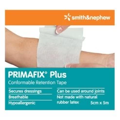 Primafix Plus Conformable Retention Tape 5cm X 5m By Smith & Nephew
