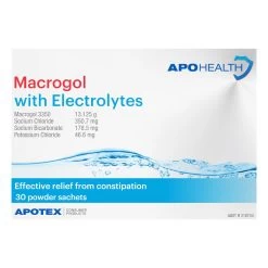 APOHEALTH Macrogol With Electrolytes 30 Sachets