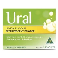 Ural Lemon Flavour Effervescent Powder 4g X 28 Sachets