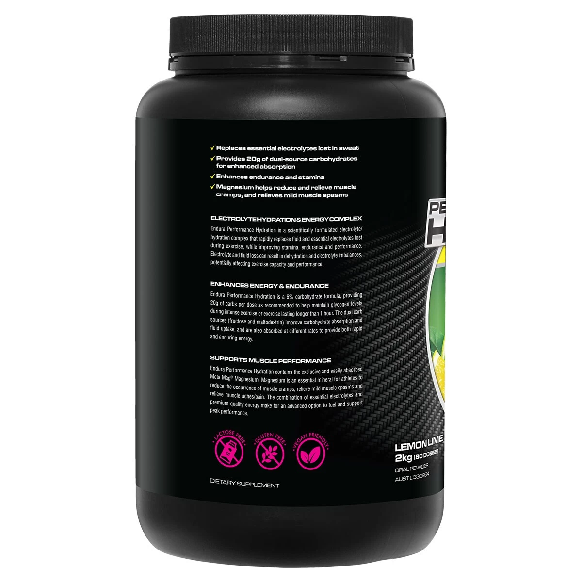 Endura Rehydration Performance Fuel Lemon Lime 2kg 2 Endura Rehydration Performance Fuel Lemon Lime 2kg - Image 2