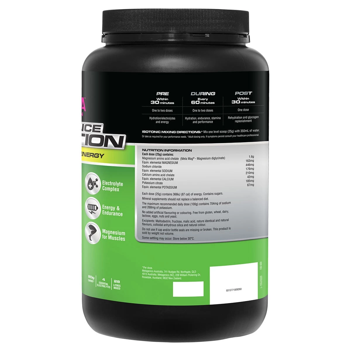 Endura Rehydration Performance Fuel Lemon Lime 2kg 3 Endura Rehydration Performance Fuel Lemon Lime 2kg - Image 3