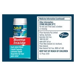 Advil Minis Fast Pain Relief 20 Liquid Capsules -Health Care Store 39295