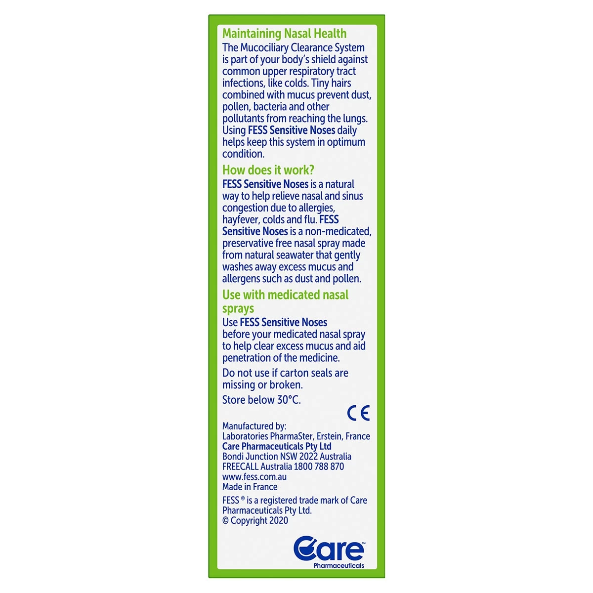 Fess Sensitive Noses Nasal Spray 30ml 3 Fess Sensitive Noses Nasal Spray 30ml - Image 3