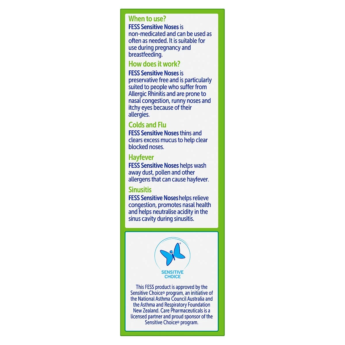 Fess Sensitive Noses Nasal Spray 30ml 4 Fess Sensitive Noses Nasal Spray 30ml - Image 4