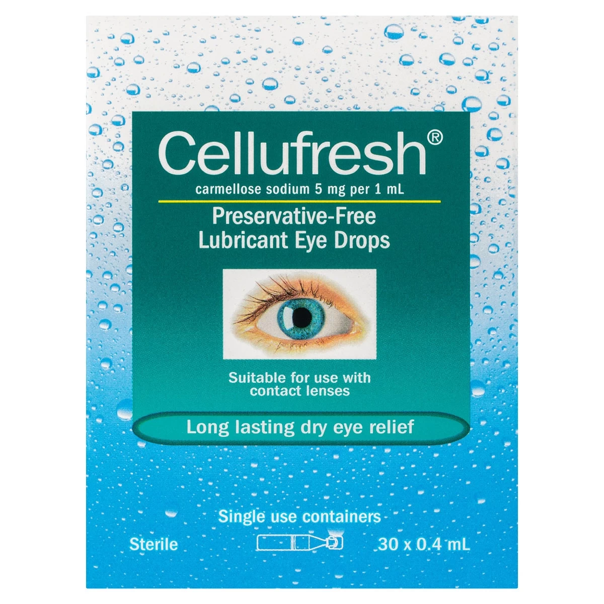Cellufresh Lubricant Eye Drops Preservative Free 0.4ml X 30 Vials 1 Cellufresh Lubricant Eye Drops Preservative Free 0.4ml X 30 Vials