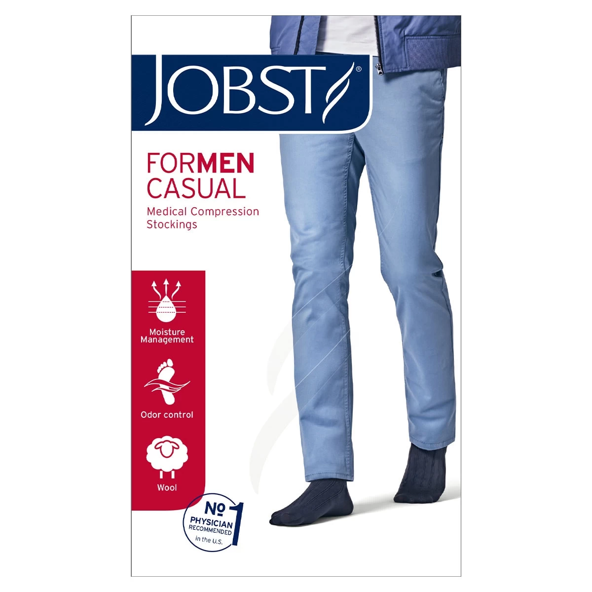 Jobst For Men Casual Compression Socks 15-20 MmHg Black M 1 Jobst For Men Casual Compression Socks 15-20 MmHg Black M