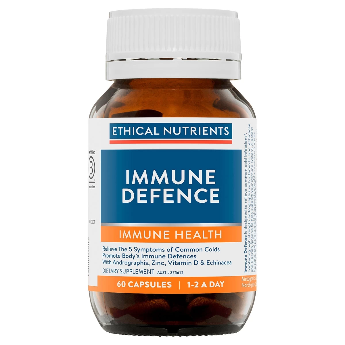 Ethical Nutrients Immune Defence 60 Capsules 1 Ethical Nutrients Immune Defence 60 Capsules
