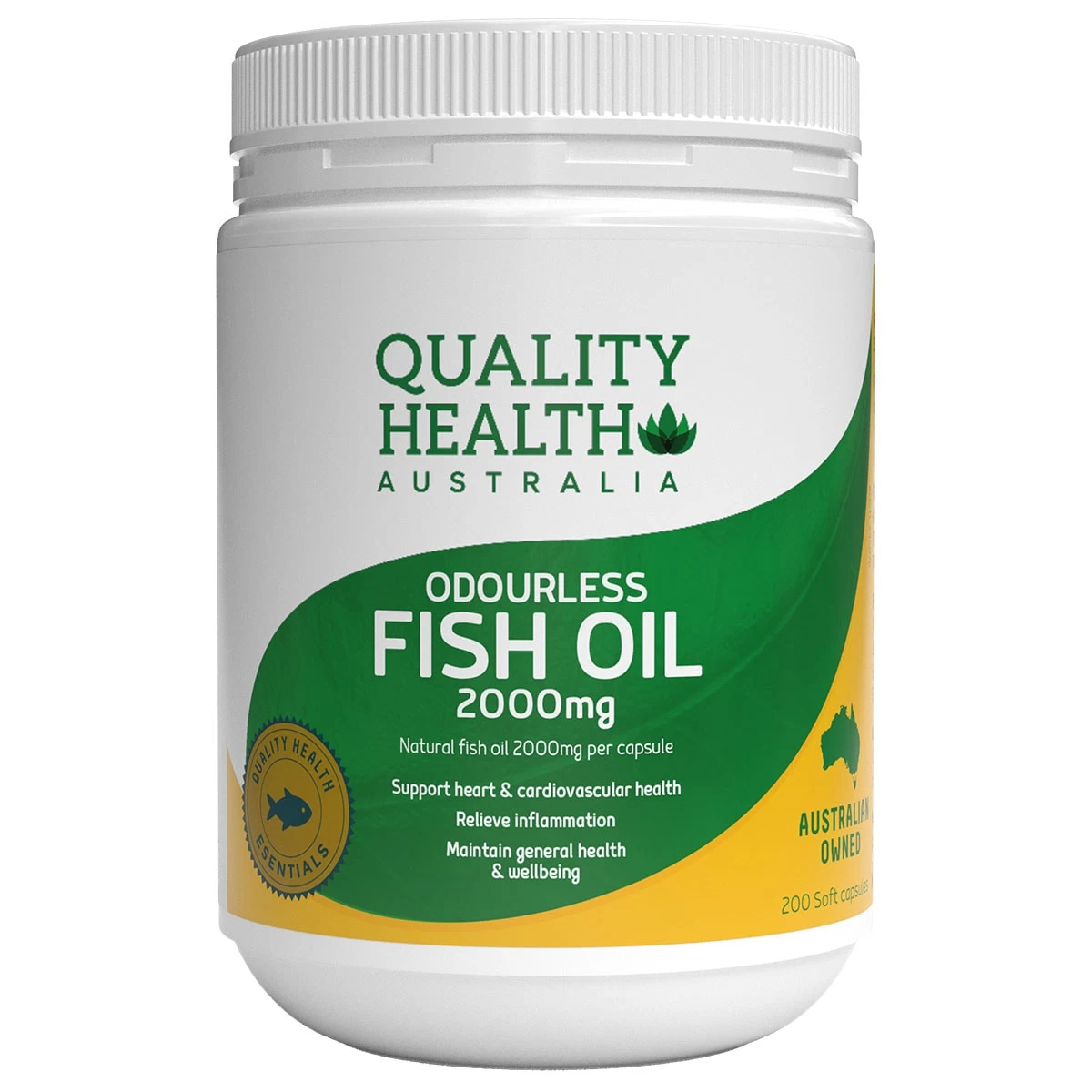 Quality Health Odourless Fish Oil 2000mg 200 Capsules 1 Quality Health Odourless Fish Oil 2000mg 200 Capsules
