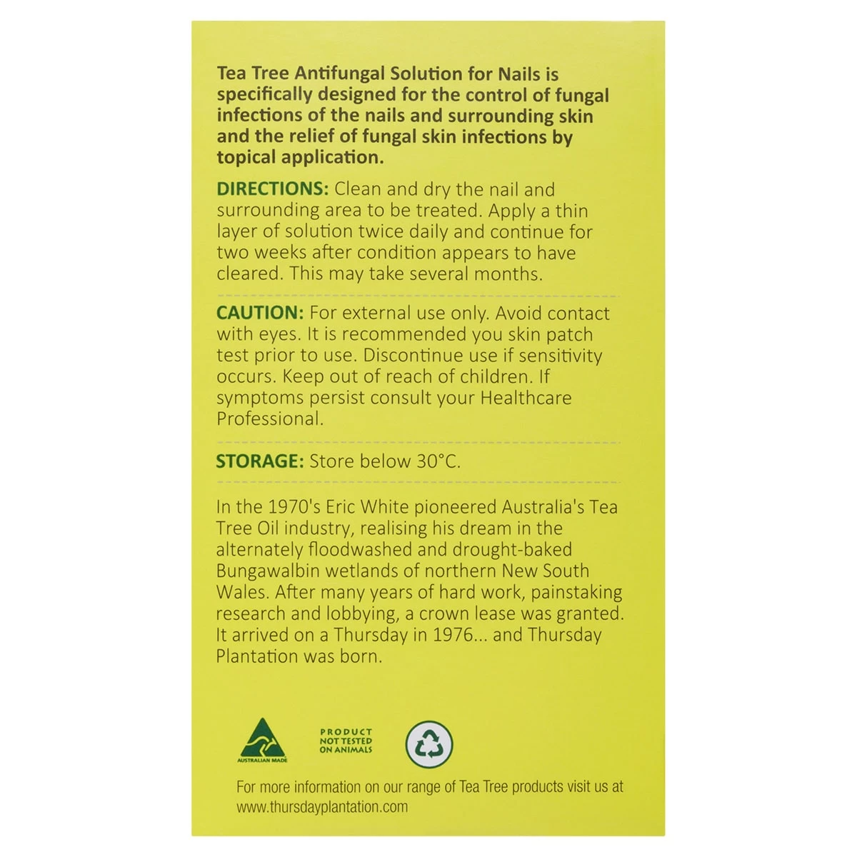 Thursday Plantation Tea Tree Anti-Fungal Nail Solution 10ml 2 Thursday Plantation Tea Tree Anti-Fungal Nail Solution 10ml - Image 2