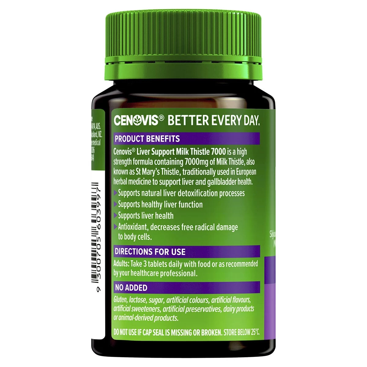 Cenovis Liver Support Milk Thistle 7000mg 75 Tablets 2 Cenovis Liver Support Milk Thistle 7000mg 75 Tablets - Image 2