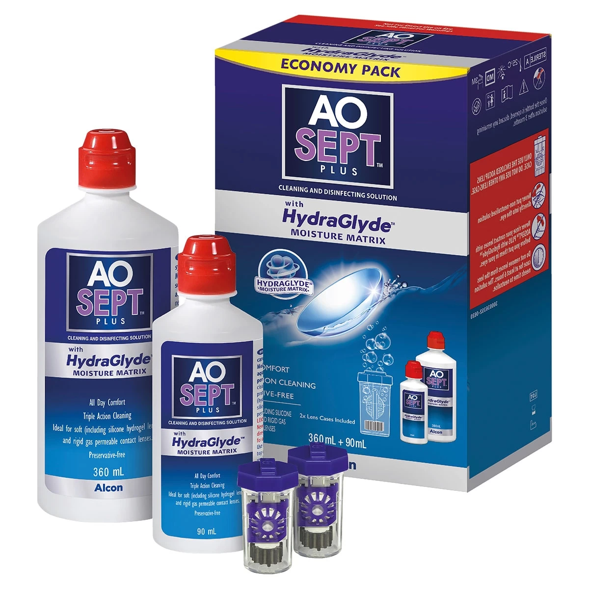 AoSept Plus HydraGlyde Economy Pack 360ml + 90ml 3 AoSept Plus HydraGlyde Economy Pack 360ml + 90ml - Image 3