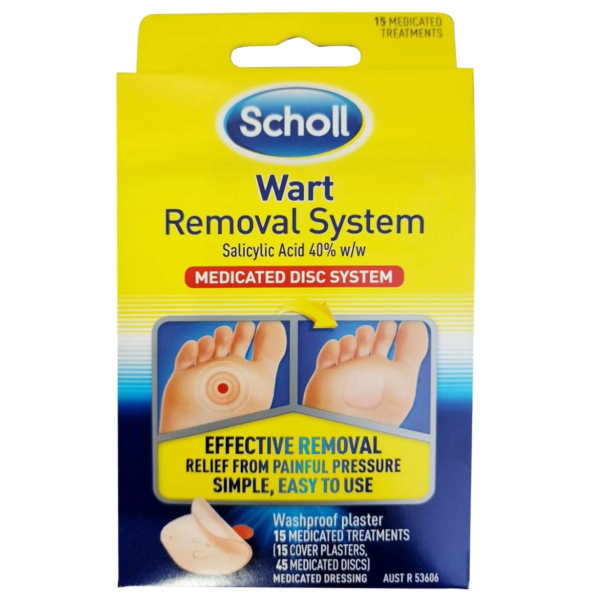 Scholl Wart Removal System Washproof 15 Pack 1 Scholl Wart Removal System Washproof 15 Pack