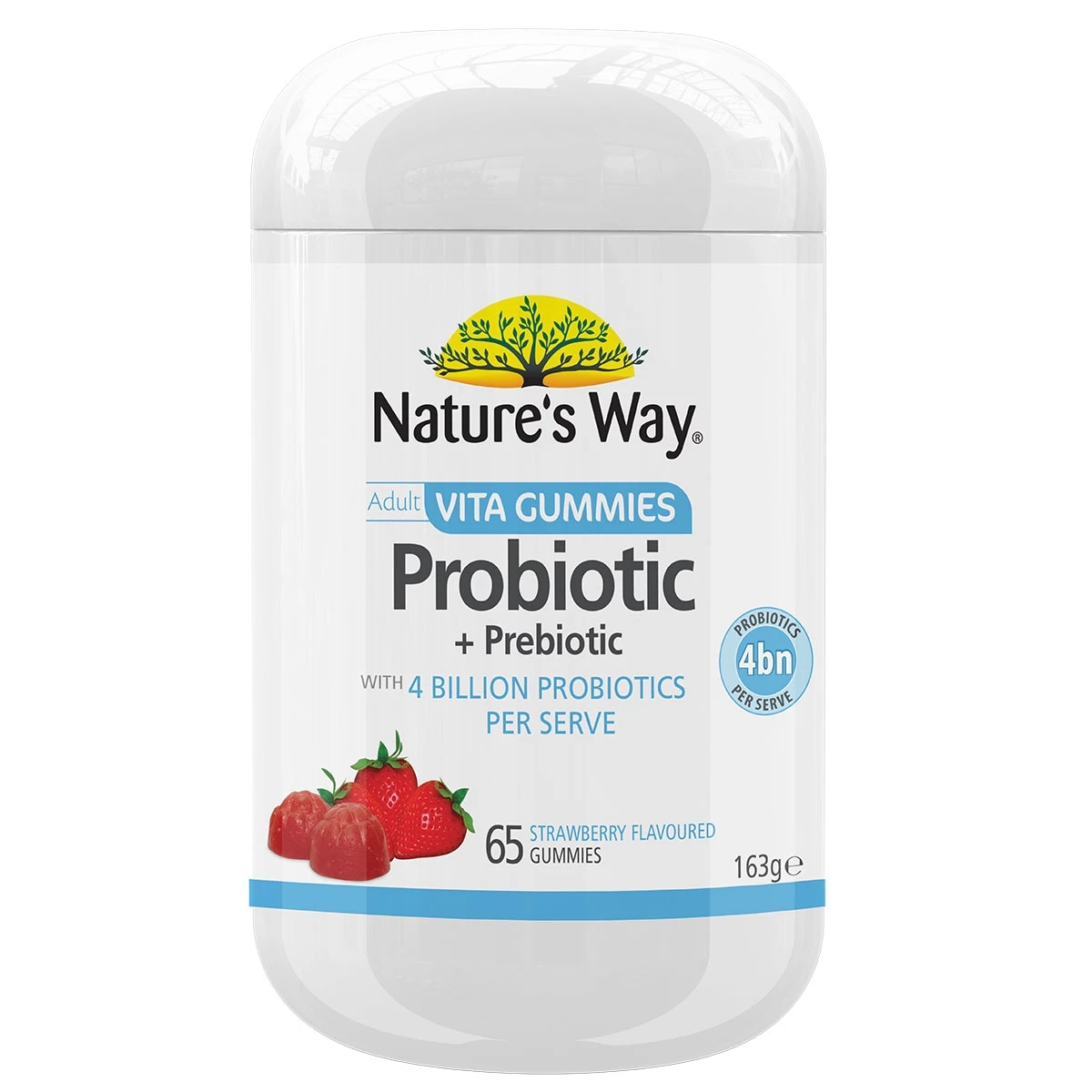 Natures Way Adult Vita Gummies Probiotic + Prebiotic Sugar Free 65 Pack (Improved Formula) 1 Natures Way Adult Vita Gummies Probiotic + Prebiotic Sugar Free 65 Pack (Improved Formula)