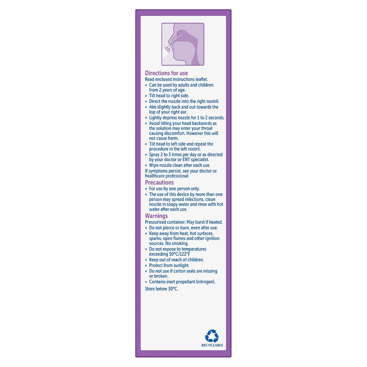 Fess Nasal & Sinus Mist Congestion Relief 100ml 4 Fess Nasal & Sinus Mist Congestion Relief 100ml - Image 4