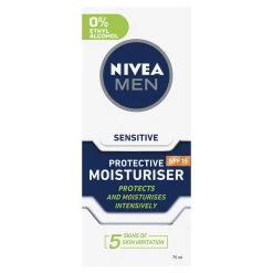 Nivea For Men Sensitive Protective Moisturiser SPF15 75ml