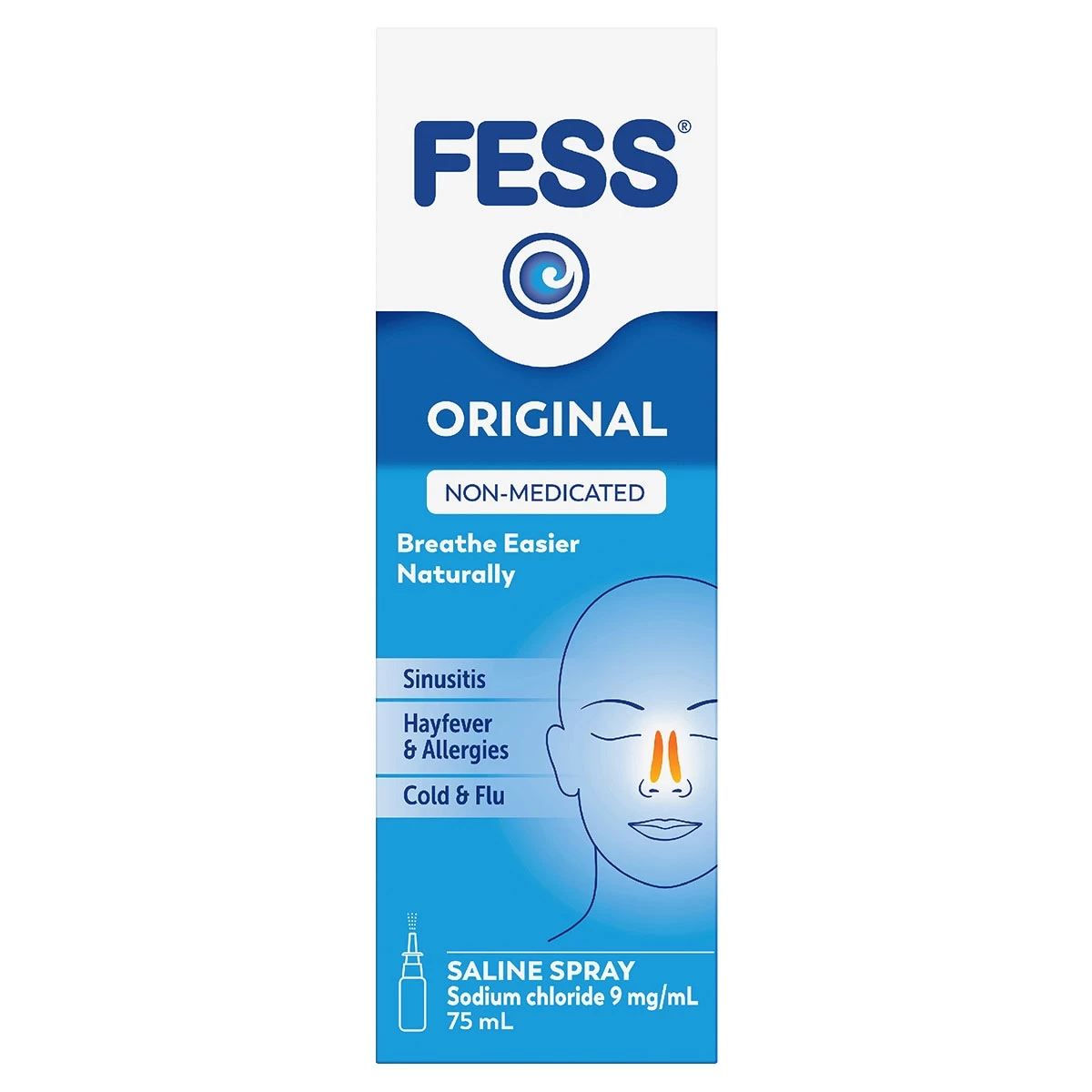 Fess Original Saline Nasal Spray 75ml 1 Fess Original Saline Nasal Spray 75ml