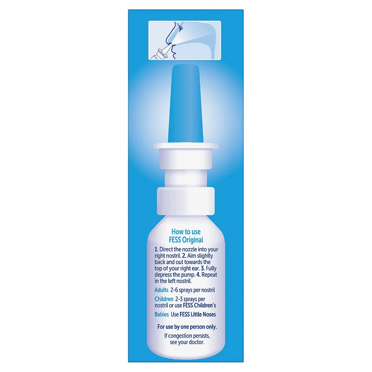Fess Original Saline Nasal Spray 75ml 2 Fess Original Saline Nasal Spray 75ml - Image 2