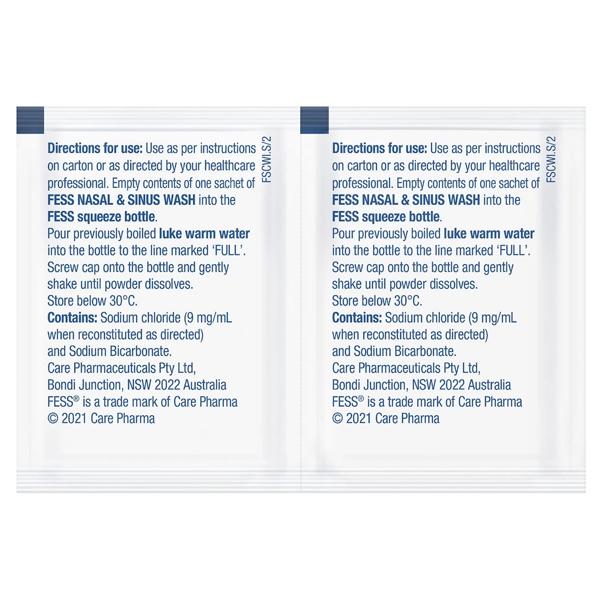 Fess Nasal & Sinus Wash Refills Gentle Strength 100 Sachets 7 Fess Nasal & Sinus Wash Refills Gentle Strength 100 Sachets - Image 7