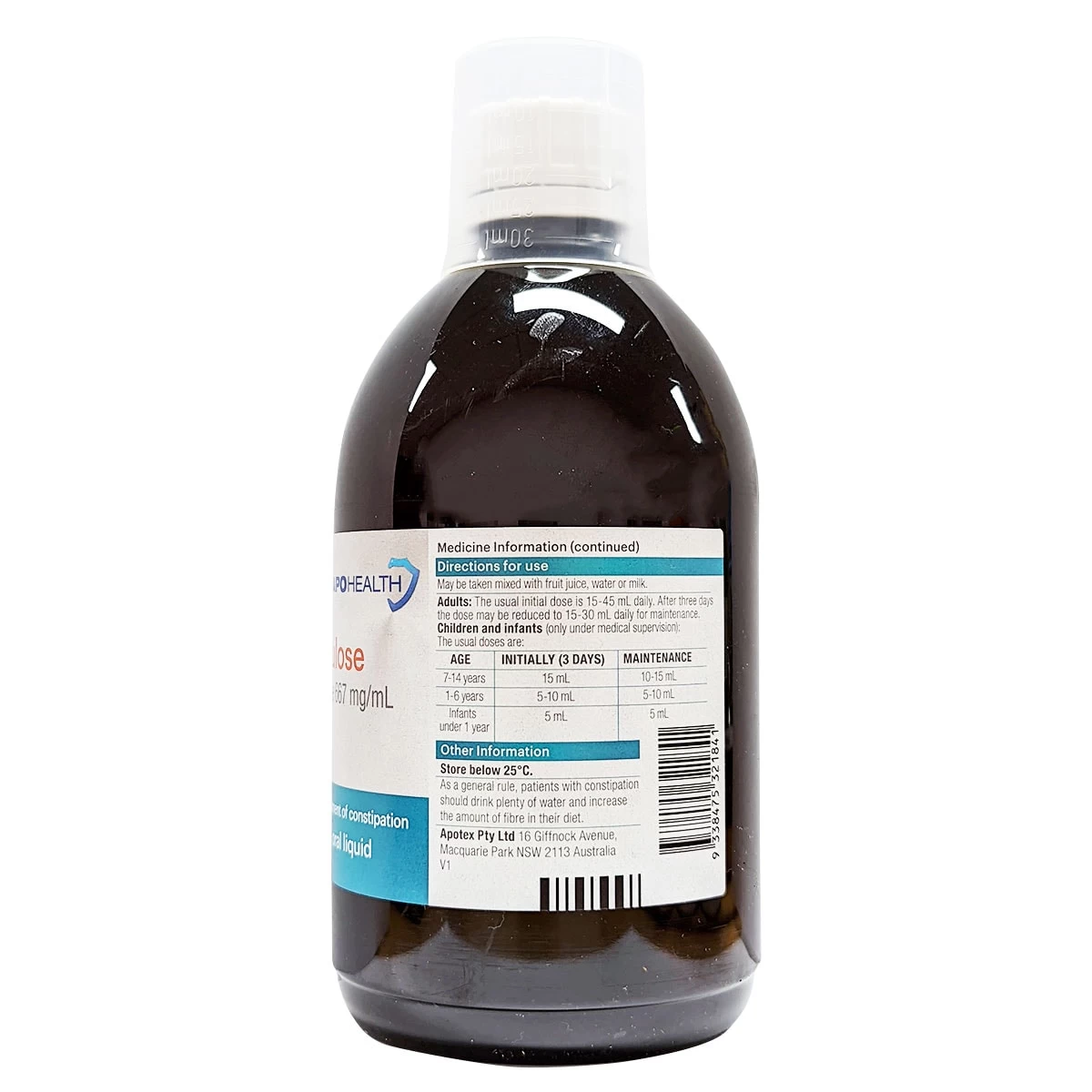 APOHEALTH Lactulose Oral Liquid 500ml 2 APOHEALTH Lactulose Oral Liquid 500ml - Image 2