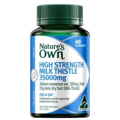 Nature's Own High Strength Milk Thistle 35000mg 60 Capsules